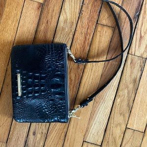 Brahmin Melbourne crossbody-black croc